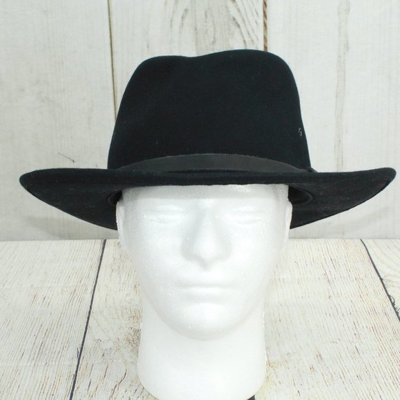 Unknown Other - Unknown Men's Black Felt Western Hat Size L